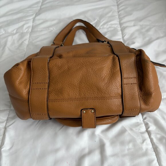 MICHAEL Michael Kors Multi Pocket Brown Leather Shoulder Bag Tote Hobo Camel - Picture 4 of 14